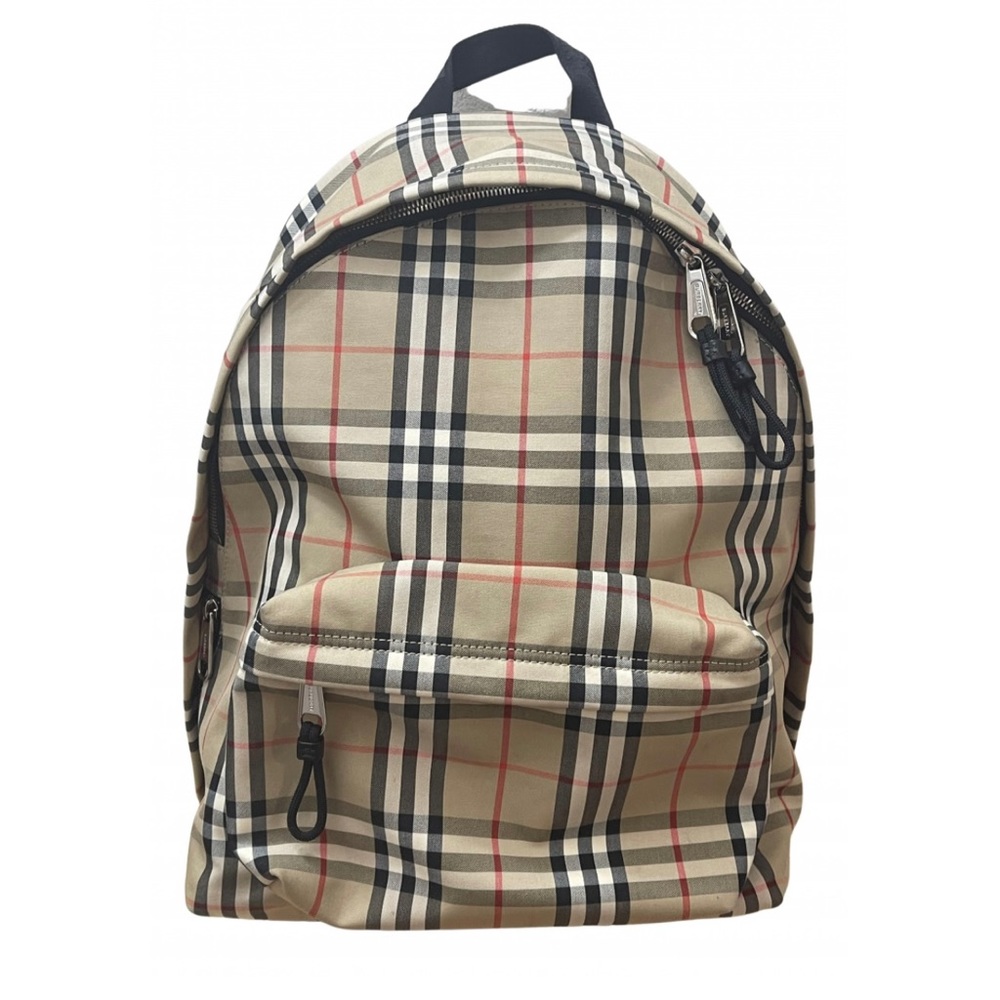 Unisex Burberry Vintage Check Nylon Backpack